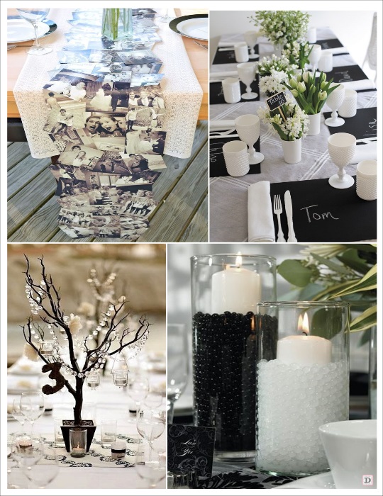 Deco mariage noir et blanc : soyez audacieux